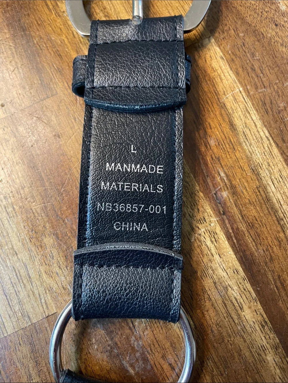 Black Studded Belt with O-Rings